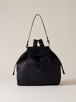 BORSA ZAINO IN JET OP NERO