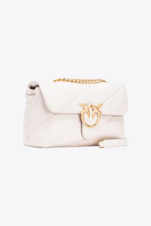 Classic Love Bag Puff Maxi Quilt Pinko bianco avorio